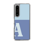 Slim Protection Case［ Original - initial two tone - A blue ］