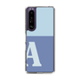 Slim Protection Case［ Original - initial two tone - A blue ］