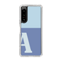 Slim Protection Case［ Original - initial two tone - A blue ］