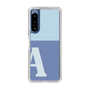 Slim Protection Case［ Original - initial two tone - A blue ］