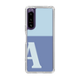 Slim Protection Case［ Original - initial two tone - A blue ］