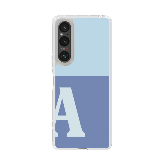 Slim Protection Case［ Original - initial two tone - A blue ］