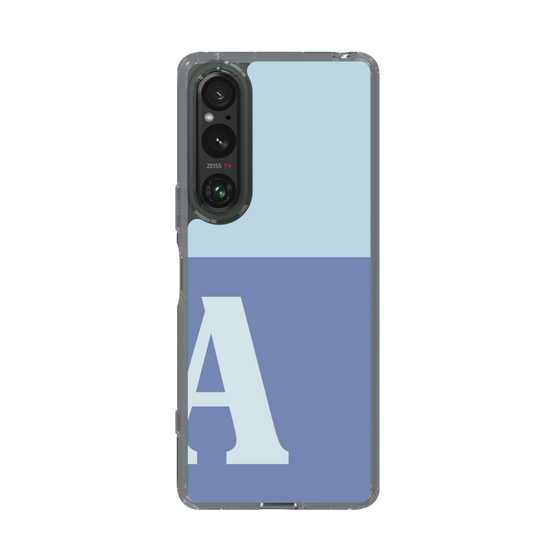 Slim Protection Case［ Original - initial two tone - A blue ］