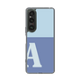 Slim Protection Case［ Original - initial two tone - A blue ］
