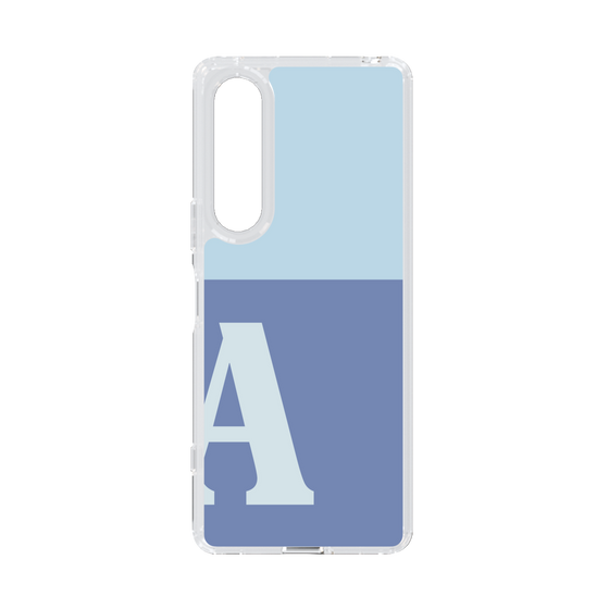 Slim Protection Case［ Original - initial two tone - A blue ］