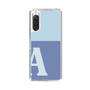 Slim Protection Case［ Original - initial two tone - A blue ］