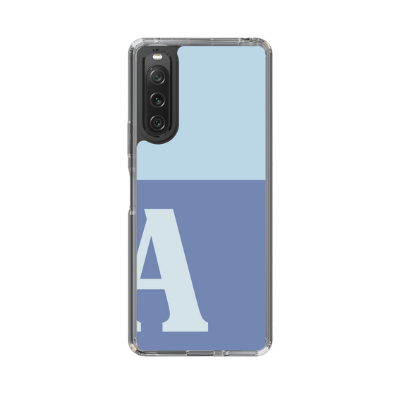 Slim Protection Case［ Original - initial two tone - A blue ］
