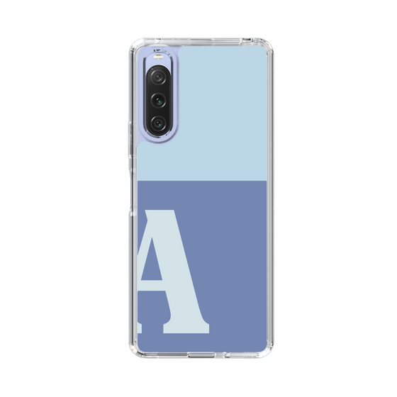Slim Protection Case［ Original - initial two tone - A blue ］