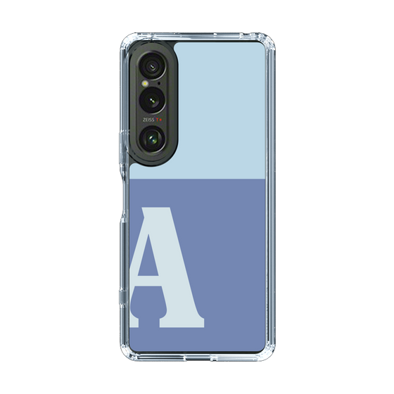 Slim Protection Case［ Original - initial two tone - A blue ］