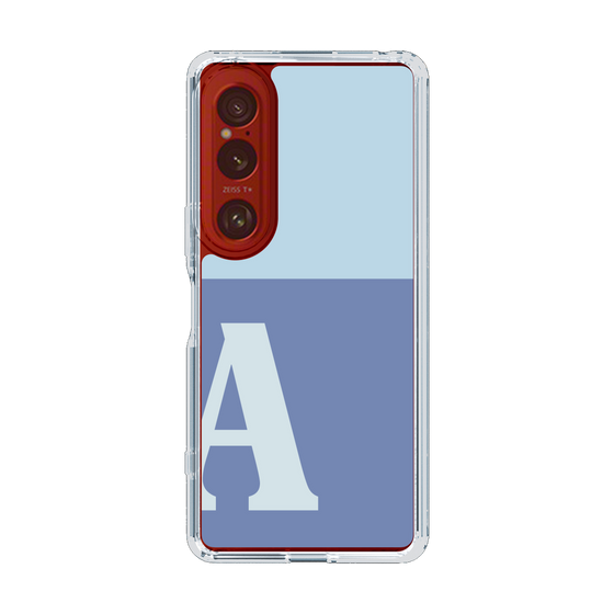 Slim Protection Case［ Original - initial two tone - A blue ］