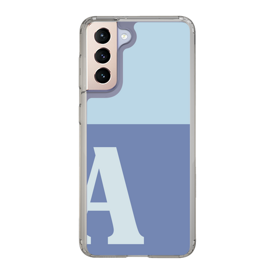 Slim Protection Case［ Original - initial two tone - A blue ］