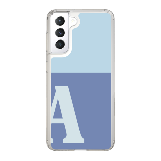 Slim Protection Case［ Original - initial two tone - A blue ］