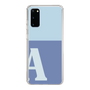 Slim Protection Case［ Original - initial two tone - A blue ］