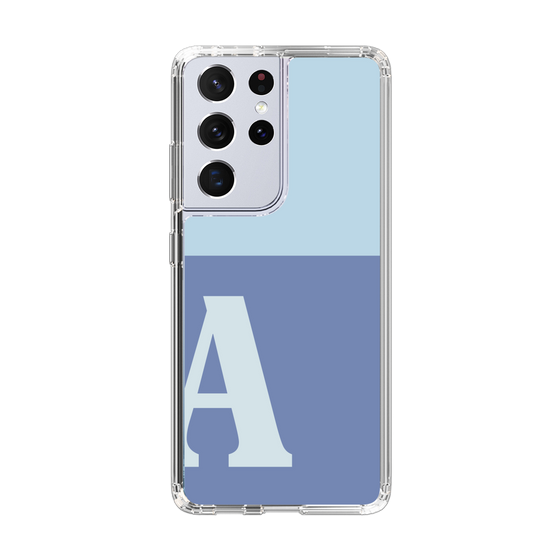 Slim Protection Case［ Original - initial two tone - A blue ］