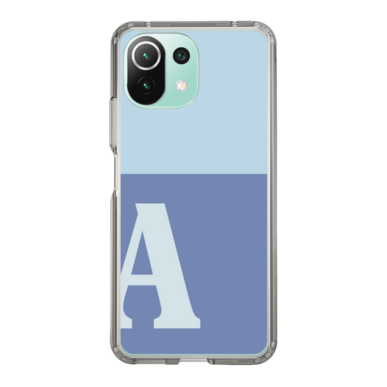 Slim Protection Case［ Original - initial two tone - A blue ］