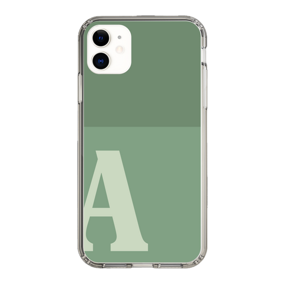 Slim Protection Case［ Original - initial two tone - A green ］