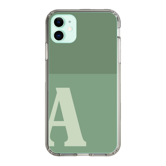 Slim Protection Case［ Original - initial two tone - A green ］