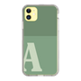 Slim Protection Case［ Original - initial two tone - A green ］