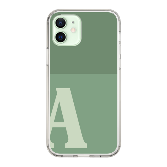 Slim Protection Case［ Original - initial two tone - A green ］