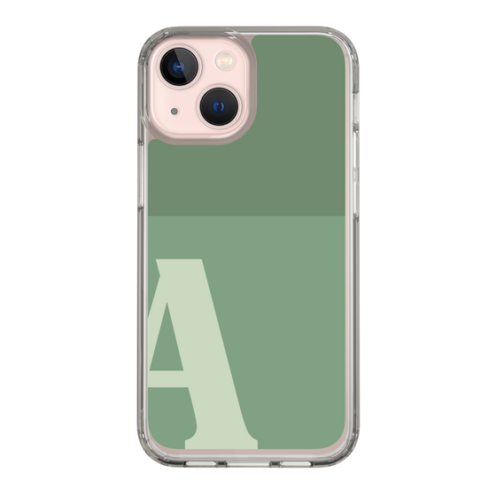 Slim Protection Case［ Original - initial two tone - A green ］