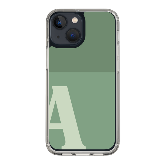 Slim Protection Case［ Original - initial two tone - A green ］