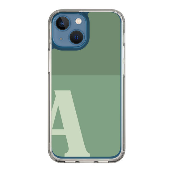 Slim Protection Case［ Original - initial two tone - A green ］