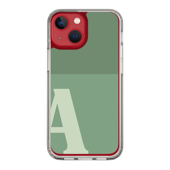 Slim Protection Case［ Original - initial two tone - A green ］