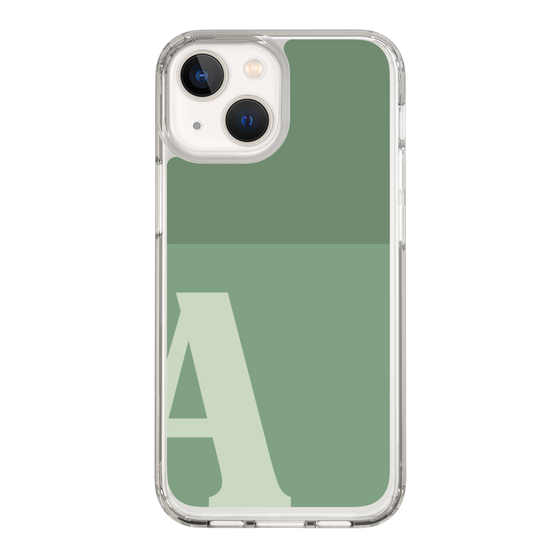 Slim Protection Case［ Original - initial two tone - A green ］