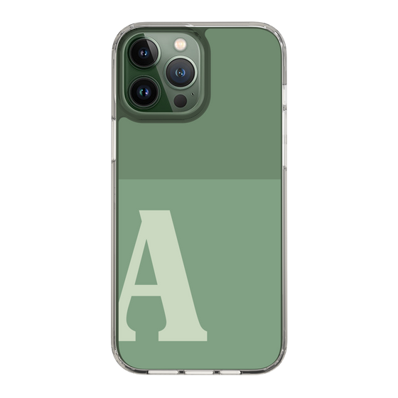 Slim Protection Case［ Original - initial two tone - A green ］