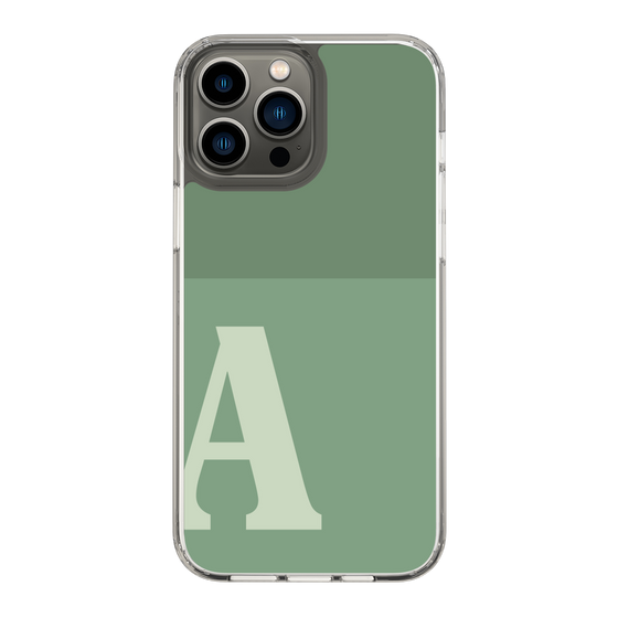 Slim Protection Case［ Original - initial two tone - A green ］