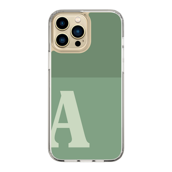 Slim Protection Case［ Original - initial two tone - A green ］