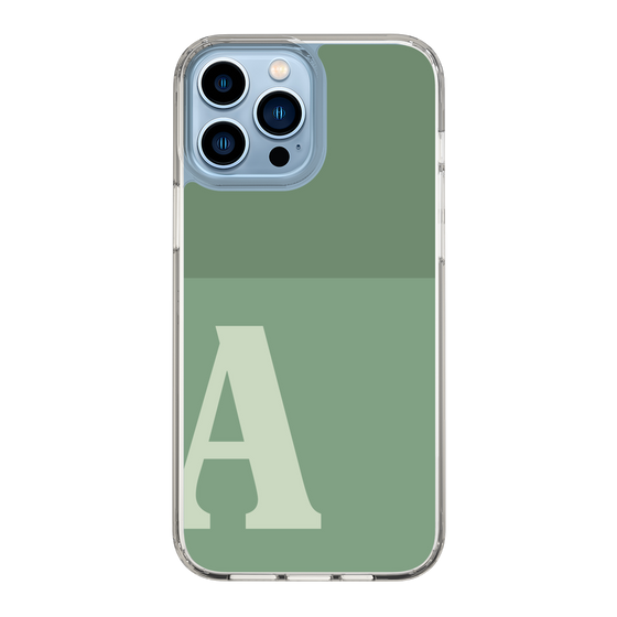 Slim Protection Case［ Original - initial two tone - A green ］