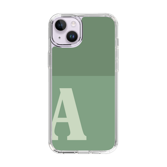 Slim Protection Case［ Original - initial two tone - A green ］
