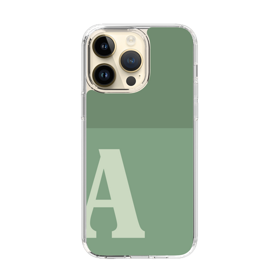 Slim Protection Case［ Original - initial two tone - A green ］