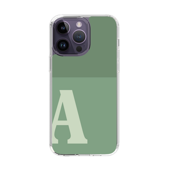 Slim Protection Case［ Original - initial two tone - A green ］