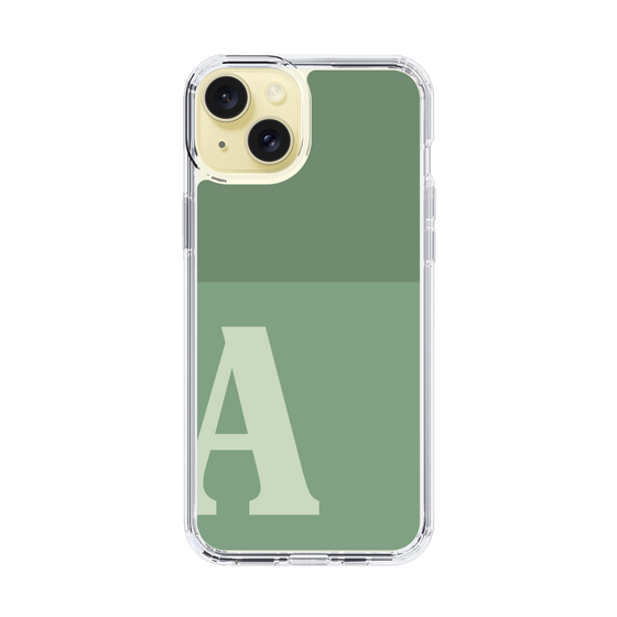 Slim Protection Case［ Original - initial two tone - A green ］