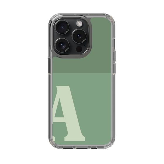 Slim Protection Case［ Original - initial two tone - A green ］