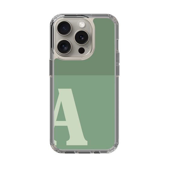 Slim Protection Case［ Original - initial two tone - A green ］