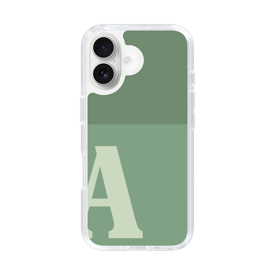 Slim Protection Case［ オリジナル - initial two tone - A green ］