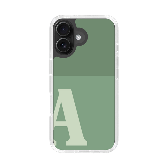 Slim Protection Case［ オリジナル - initial two tone - A green ］