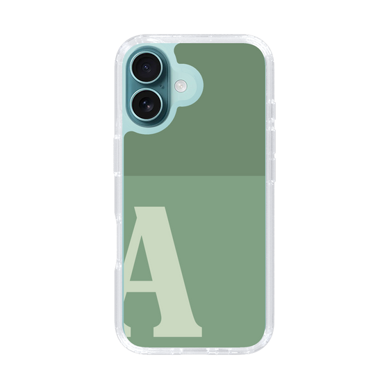 Slim Protection Case［ オリジナル - initial two tone - A green ］