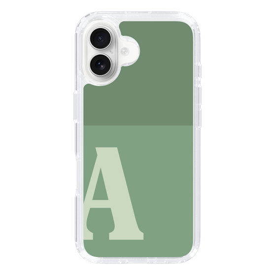 Slim Protection Case［ オリジナル - initial two tone - A green ］