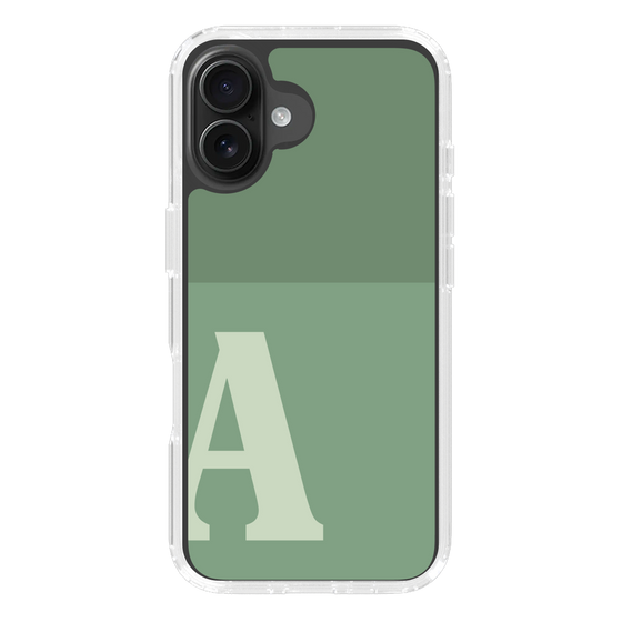 Slim Protection Case［ オリジナル - initial two tone - A green ］