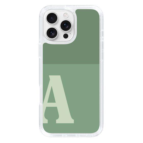 Slim Protection Case［ オリジナル - initial two tone - A green ］