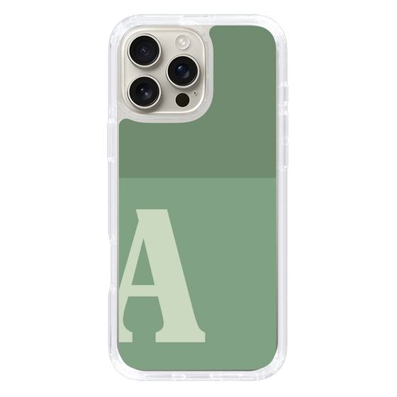 Slim Protection Case［ オリジナル - initial two tone - A green ］