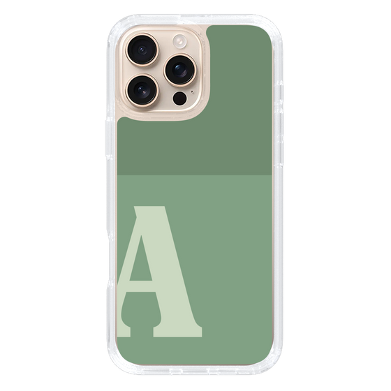 Slim Protection Case［ オリジナル - initial two tone - A green ］