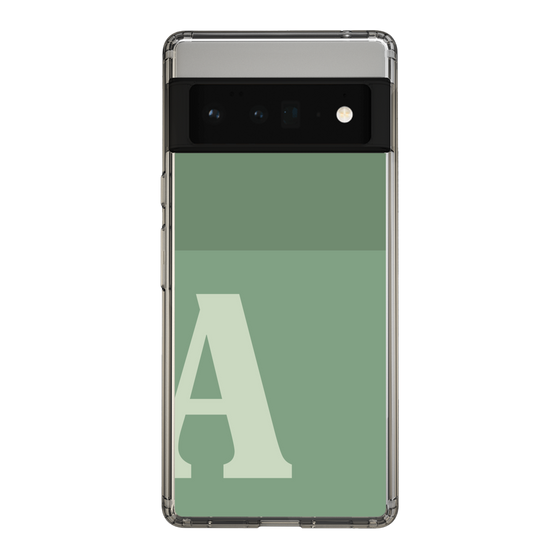 Slim Protection Case［ Original - initial two tone - A green ］