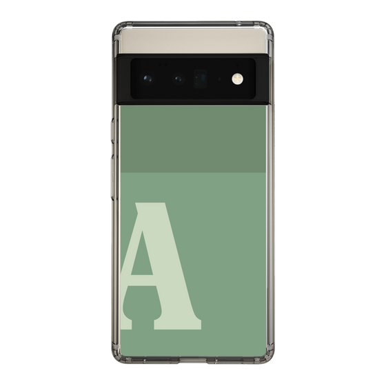 Slim Protection Case［ Original - initial two tone - A green ］
