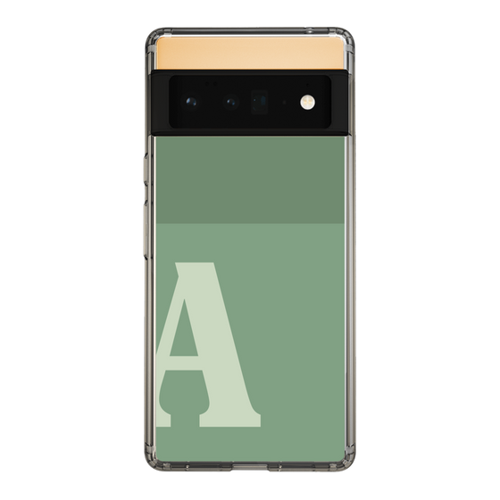Slim Protection Case［ Original - initial two tone - A green ］