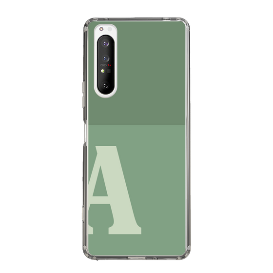 Slim Protection Case［ Original - initial two tone - A green ］